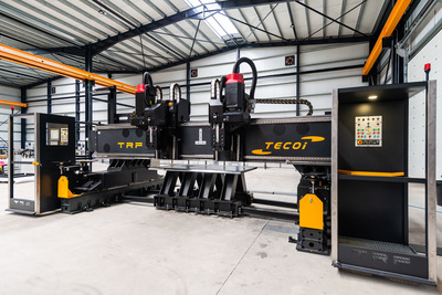 TECOI TRF maskin for presis edge milling og beveling